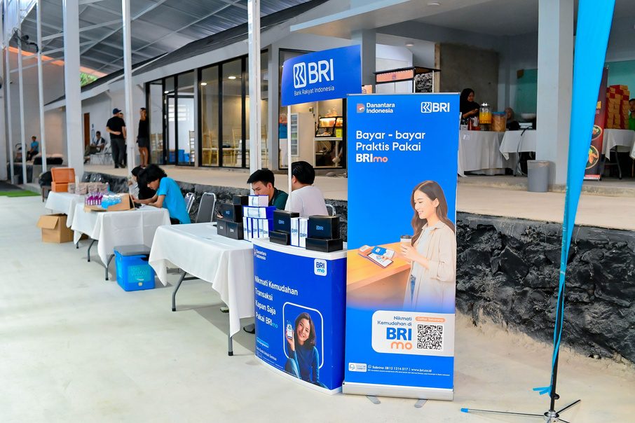 Partner activation booth inside the compound